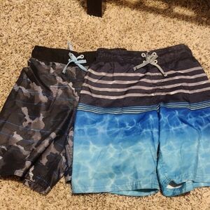 Gerry Weber Navy and Gray Swim Trunks